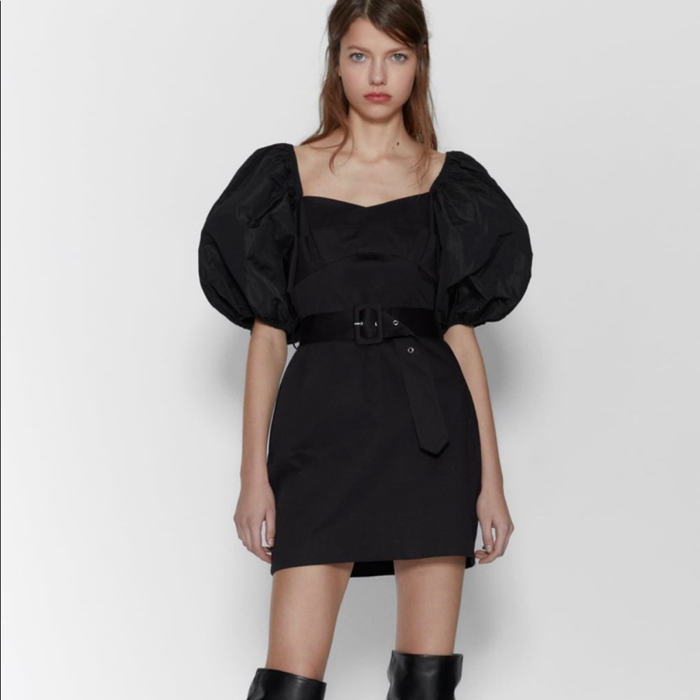 BRAND NEW! ZARA Contrasting Voluminous Dress